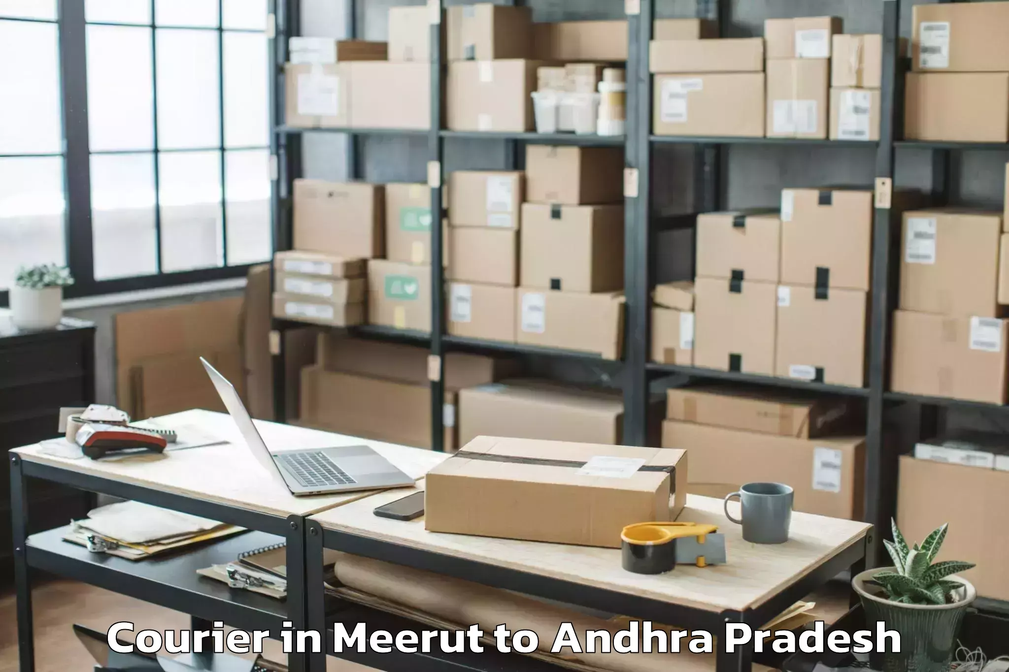 Affordable Meerut to Parvatipuram Courier